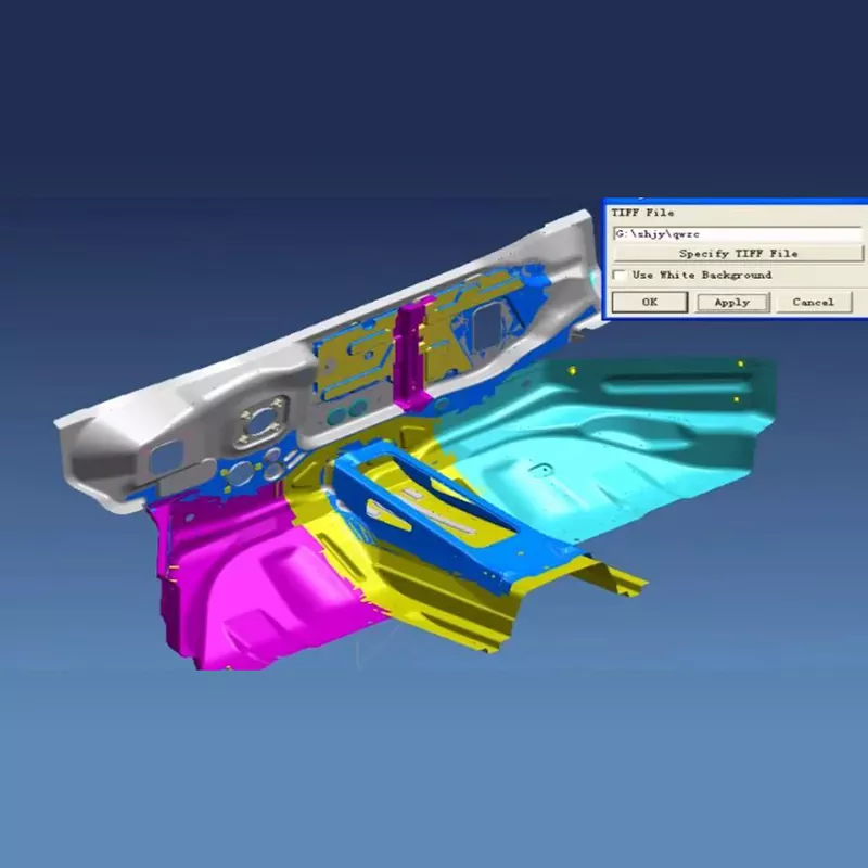Автокөліктің алдыңғы панелін жинайтын штамптау штангалары